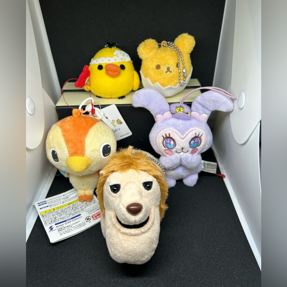 003 LOT: 5 pieces plush bag or key chain